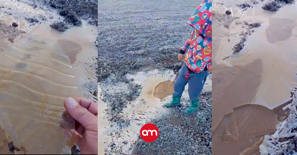 ¡Increíble! Vea como se congeló una pequeña laguna en el volcán Irazú
